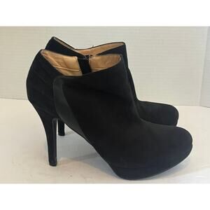 Women's Report Landa Black Winter Fall Stiletto Ankle Boot Bootie Size 7.5